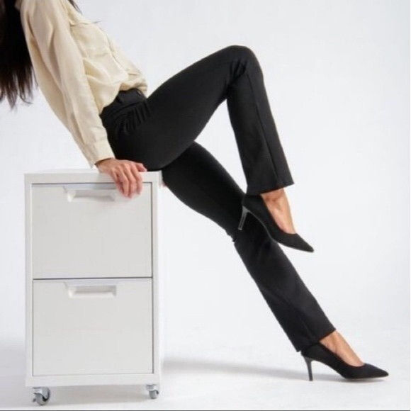 Banana Republic Gray The Martin Fit Career dress yoga ATHLEISURE Slacks 8 - Picture 5 of 12